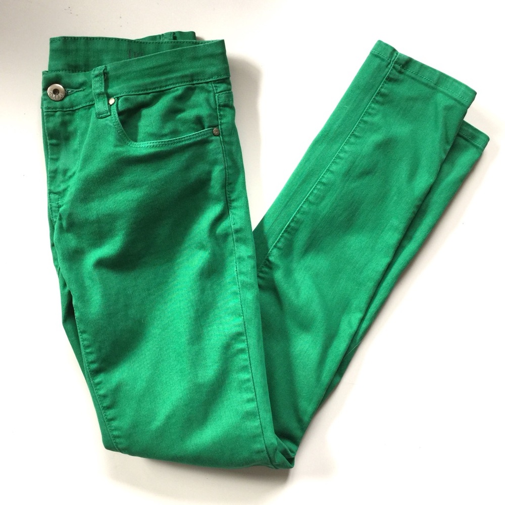 Blank NYC Grass Green Skinny Jeans // Size 27